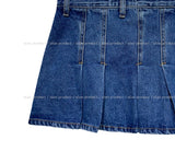 On Me Pleats Denim Skirt