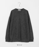 [unisex] Cornmeal Round Color Knit Sweatshirt
