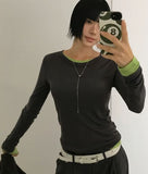 LAYER STITCH TENCEL LONGSLEEVE