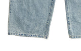 Poyu Light Blue Washing Denim Wide Pants