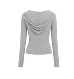 [mnem] Fold Hood Tee