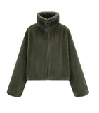 [mnem] Fur Collar Jacket