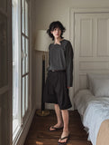 Bor Pigment Snap Long Sleeve