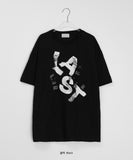 [unisex] Akel Printing Over Short Sleeve Tee