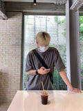 Minimal Round Neck Half Cardigan
