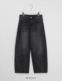 Calton Washing Denim Balloon Wide Pants