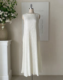 Lapid Pleats Sleeveless Long One Piece (Strap set)