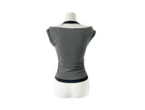 Orin Halter Layered Off-Shoulder Short Sleeve T-Shirt