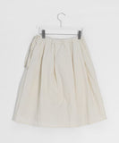 Hitch Flare Nylon Banding Midi Skirt