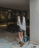 [U-DENIM/Special Product] Keto Washing Denim Mini Skirt