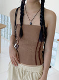 Beart Side Line Sporty Hip Banding Tank Top Tube Top