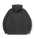 [2-WAY] Cat Stitch Pigment Hood Zip-Up