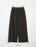 Yokuro banding wide cotton pants