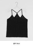 Myohil Slub Layered Sleeveless Bustier