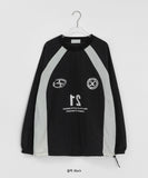[unisex] Wylen Nylon Printing Over Sweatshirt