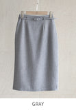 Harib Summer Span H-Line Skirt (Belt Set)