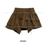 Hippie Layer Corset Suede Skirt