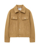 Vegan Suede Trucker Jacket