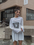 Growing printed velvet long sleeves