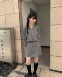Ilu Nylon Windbreaker Skirt Set