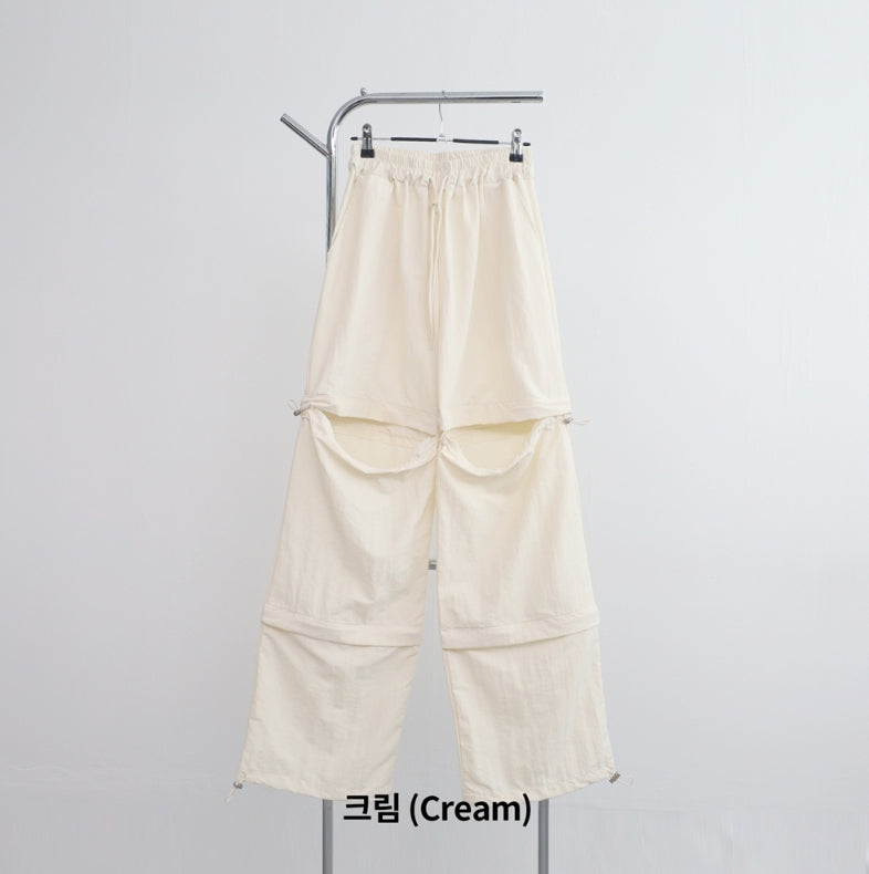【NONCODE】Lev Zipper Two-Way Pants NONCODE(ノンコード) - レフジッパーツーウェイパンツ / Lev
