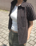[MADE] Canon Vintage Stripe Short Sleeve Shirt