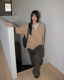 [MADE] Haub Back Curve Cargo Pocket Wide Cotton Pants