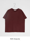 [unisex] Suzuna Basic Color Matching Roll-Up Short Sleeve Tee