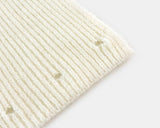 [Muffler SET] Seon Muffler Two-Way Button V-Neck Knit