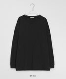 Moibe Plain Slit Shibori Long Sleeve Tee