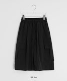 Teles Nylon Banding Cargo Bermuda Pants