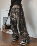 Teed Color Matching Military Cargo Training Pants