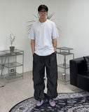 Kyren Balloon Pintuck Denim Pants