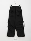 Yuhi string ribbon pocket banding pants