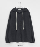 Nameko corduroy over hood shirt