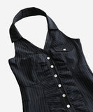Pinstriped Halter Shirt