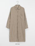 Kaneko Corduroy Shirt Long One Piece