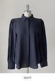 [Planning] Marinell Hidden Button Puff Shirt Blouse