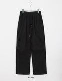 [unisex] Hoppen brushed banding fleece string parachute pants