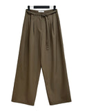 Belt pin tuck slacks