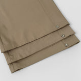 Hem Snap Folding Balloon Wide Banding Pants