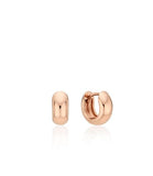 Champagne Full Moon Silver Grip One-Touch Earrings S
