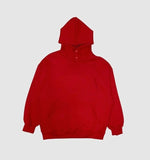 Brushed Snap-Neck Button Hoodie
