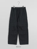 [unisex] Toumin banding string wide cargo parachute pants