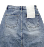 CROSS LINE MIDI DENIM SK