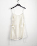 Neuron String Lace Color Matching Layered Mini One Piece