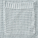Linen Waffle Two Tone Knit Cardigan