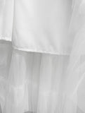Feather See-Through Tiered Skirt
