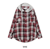 Wake Check Hooded Shirt