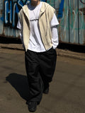 Over Hood Knit Zip-up Vest